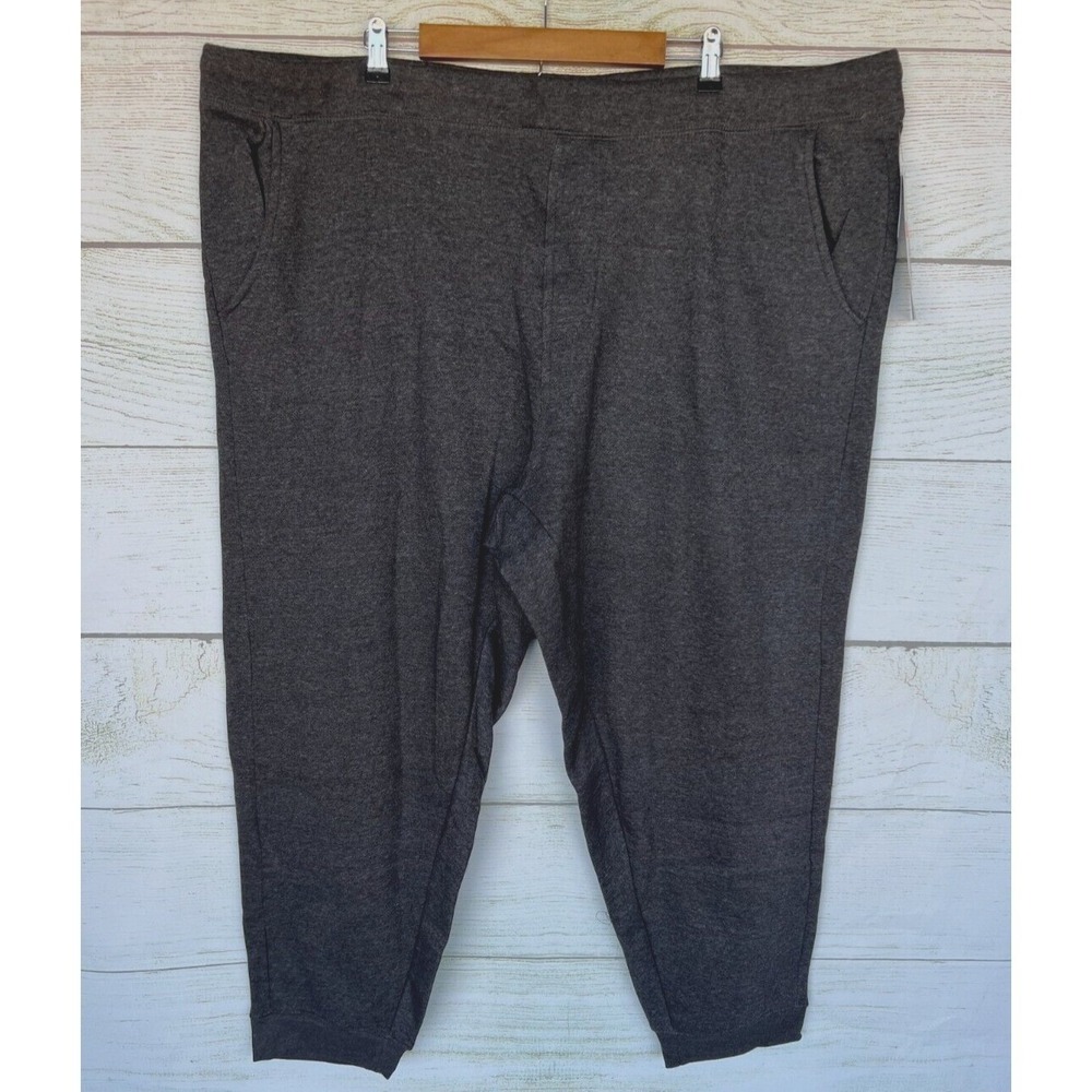Weatherproof Jogger Pants Mens Size 3XL Grey Fleece Joggers Comfort Fit Knit New